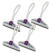 Rodinho De Pia Preto Plástico Resistente Borracha Cor Branco