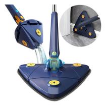 Rodinho Mop De Limpeza Triangular Ajustável Giratório 360