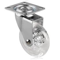 Rodízio 2" 50mm Giratório c/ Rosca e Roda de Silicone Ajax Rodízio 2" 50mm Giratório c/ Rosca e Roda de Silicone Ajax