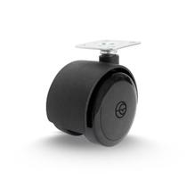 Rodízio 2 Pol com roda de Nylon e Banda em PVC - 20Kg - Casterine Rodízio 2 Pol com roda de Nylon e Banda em PVC - 20Kg - Casterine