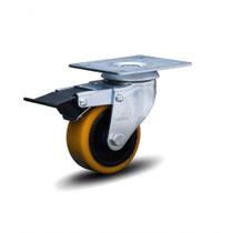 Rodizio 3 Pol. Pu Ferro Com Freio Glpf.312.pf.fp 170kg