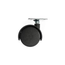 Rodizio 40mm Para Moveis Chapa Preto Sem Trava Chapa Giratoria