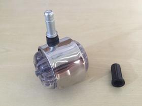 Rodizio 50mm Roda Gel Anti Risco Pino 10mm + Bucha Capa Inox