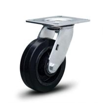 Rodizio 6x2 Borracha S/freio Roda Ferro 350 Kg