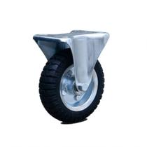 Rodizio 6x2 Pneu Maciço 6" Polegada Com Placa Fixa