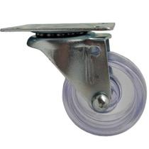 Rodízio Base Giratória 1 1/4 Transparente Acrílico P&J 472506 Rodízio Base Giratória 1 1/4 Transparente Acrílico P&J 472506