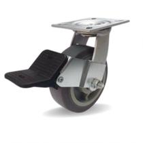 Rodizio Borracha Elastomera 6 Pol. Com Freio C/rolamentt