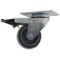 Rodizio Borracha GLPF 312 BP FP Gir c/freio 3" 80KG Colson