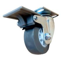 Rodízio com Base Giratória Com Roda em PVC 45kg Rodízio com Base Giratória Com Roda em PVC 45kg