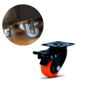 Rodizio Com Freio Colson 1.5/8 Polegadas Girátorio Para Móveis Rodizio Com Freio Colson 1.5/8 Polegadas Girátorio Para Móveis