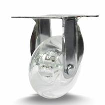 Rodízio Cromado Colson Base Fixo 75mm Roda Gel Capacidade 50kg Rodízio Cromado Colson Base Fixo 75mm Roda Gel Capacidade 50kg