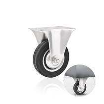 Rodizio de Borracha Chapa Fixa Roda 8 Polegadas 200 Mm Para 165 Kg