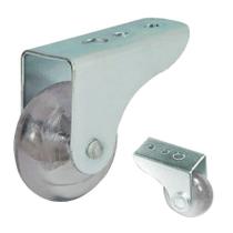 Rodízio de Silicone Fixo 30mm Quadrilátero 4 Unidades Transparente Rodízio de Silicone Fixo 30mm Quadrilátero 4 Unidades Transparente