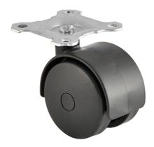 Rodizio Duplo 40mm Plastico Sem Trava Chapa Giratorio Moveis Rodizio Duplo 40mm Plastico Sem Trava Chapa Giratorio Moveis