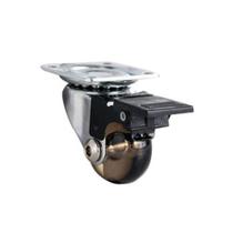 Rodízio em Gel para Móveis RG35 com Freio (35Kg) Fumê FGVTN