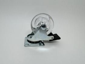 Rodízio em Gel para Móveis RG50 com Freio (35Kg) Incolor TEN Rodízio em Gel para Móveis RG50 com Freio (35Kg) Incolor TEN