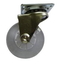 Rodízio em Gel Silicone sem Trava 50mm 1 Peça Transparente