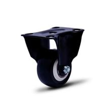 Rodízio Fixo 2'' com Placa Colson Black Rodízio Fixo 2'' com Placa Colson Black