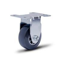 Rodizio Fixo 2 Placa Roda Pvc Cinza Fp 45kg - Colson Rodizio Fixo 2 Placa Roda Pvc Cinza Fp 45kg - Colson