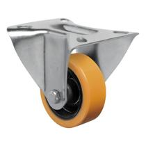 Rodízio Fixo 3'' com Placa PU Moldado Schioppa Rodízio Fixo 3'' com Placa PU Moldado Schioppa