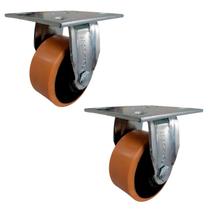 Rodízio Fixo 4” FIR 42 UFK 400kg PU Laranja Rolamento 122679 2un Rod-Car Unica Rodízio Fixo 4” FIR 42 UFK 400kg PU Laranja Rolamento 122679 2un Rod-Car Unica