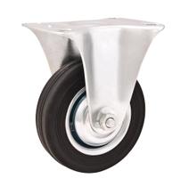 Rodizio fixo 4" leve 60kg núcleo chapa borracha preta Vonder Rodizio fixo 4" leve 60kg núcleo chapa borracha preta Vonder