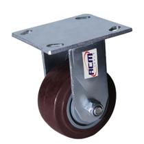 Rodízio Fixo 4pol Roda em Poliuretano Cubo PP 300Kg FA50100 ACM TOOLS