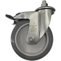 Rodízio Fixo 5 POL Com Espiga até 75kg GLE 512 BP-SM G SCHIOPPA Rodízio Fixo 5 POL Com Espiga até 75kg GLE 512 BP-SM G SCHIOPPA