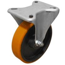 Rodízio Fixo Base 6 Polegadas Núcleo de Ferro com Banda de Poliuretano Capacidade 300 kg