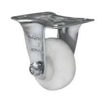Rodízio Fixo Carrinho Industrial Nylon FLR 210 NN 80kg - 1 Unidade Borrachas Londrina