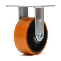 Rodízio Fixo em PU de 5 Polegadas Até 400Kg