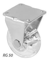 Rodizio Fixo Gel Rodinha 50mm Roda Silicone Moveis 1 Peças