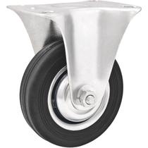 Rodízio Fixo Leve 6 De Borracha Preto Vonder