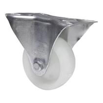 Rodízio Fixo Leve Aço Zincado Nylon FLR 312 N 150KG - 1 Unidade Borrachas Londrina Rodízio Fixo Leve Aço Zincado Nylon FLR 312 N 150KG - 1 Unidade Borrachas Londrina