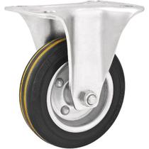 Rodízio Fixo Médio 6 Borracha Preta Vonder