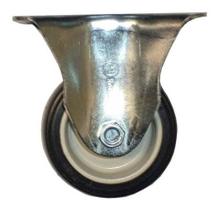 Rodízio Fixo Para Carrinho De 4 Polegadas Com Placa 65kg