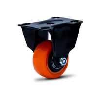 Rodizio fixo placa 50mm black cols Rodizio fixo placa 50mm black cols