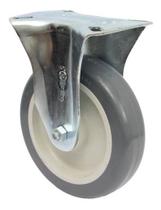 Rodizio Fixo Placa 5pol. R512 Bp Pvc Anti Risco 75kg Por Roda Rodizio Fixo Placa 5pol. R512 Bp Pvc Anti Risco 75kg Por Roda