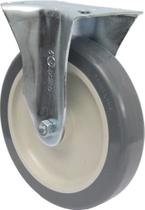 Rodizio Fixo Placa 6pol. R612 Bp Pvc Anti Risco 85kg Por Roda Rodizio Fixo Placa 6pol. R612 Bp Pvc Anti Risco 85kg Por Roda
