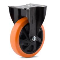 Rodizio fixo polipropileno / poliuretano serie 514 preto/amarelo 5 polegadas Colson