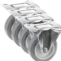 Rodizio Fixo PVC L12 150mm para até 85kg FL612-BP SCHIOPPA Rodizio Fixo PVC L12 150mm para até 85kg FL612-BP SCHIOPPA