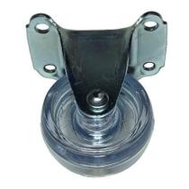 Rodizio Fixo Roda 41mm San Incolor Placa/chapa 4 Furos