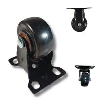 Rodízio Fixo S/Freio Rodinha Reforçada PVC 2" Preto Bestfer Rodízio Fixo S/Freio Rodinha Reforçada PVC 2" Preto Bestfer