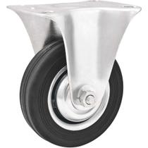 Rodízio Fixo Vonder 4" 101,6 Mm Borracha Preto 60 Kgf Para Móveis E Equipamentos Rodízio Fixo Vonder 4" 101,6 Mm Borracha Preto 60 Kgf Para Móveis E Equipamentos