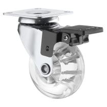 Rodizio Gel Rodinha Giratória Silicone 50mm C/ Trava