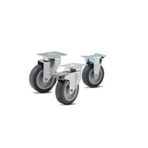 Rodizio Gir Pt 2 Placa Roda Pvc Pt Esfera 30kg - Colson Rodizio Gir Pt 2 Placa Roda Pvc Pt Esfera 30kg - Colson