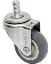 Rodizio Girat. Espiga Roscada 1pol. R158 Bp Pvc Anti Risco 25kg Por Roda