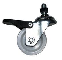 Rodizio Girat Freio Rosca 3/8'' Roda 2pol. Nylon Branco 80kg Rodizio Girat Freio Rosca 3/8'' Roda 2pol. Nylon Branco 80kg