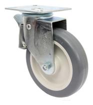 Rodizio Girat. Placa C/ Freio 5pol. R512 Bp Pvc Anti Risco 75kg Por Roda Rodizio Girat. Placa C/ Freio 5pol. R512 Bp Pvc Anti Risco 75kg Por Roda