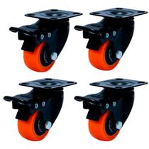 Rodízio Giratório 21mm BF 158 BPA 60X43 4 un Rodízio Giratório 21mm BF 158 BPA 60X43 4 un